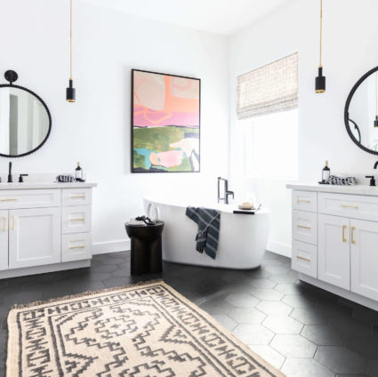 Contemporary interior design bathroom scottsdale